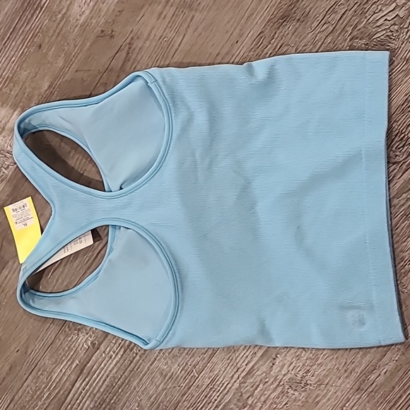 All In Motion Seamless Racerback Ribbed Tank Top Size XL Slate Blue - Picture 5 of 7